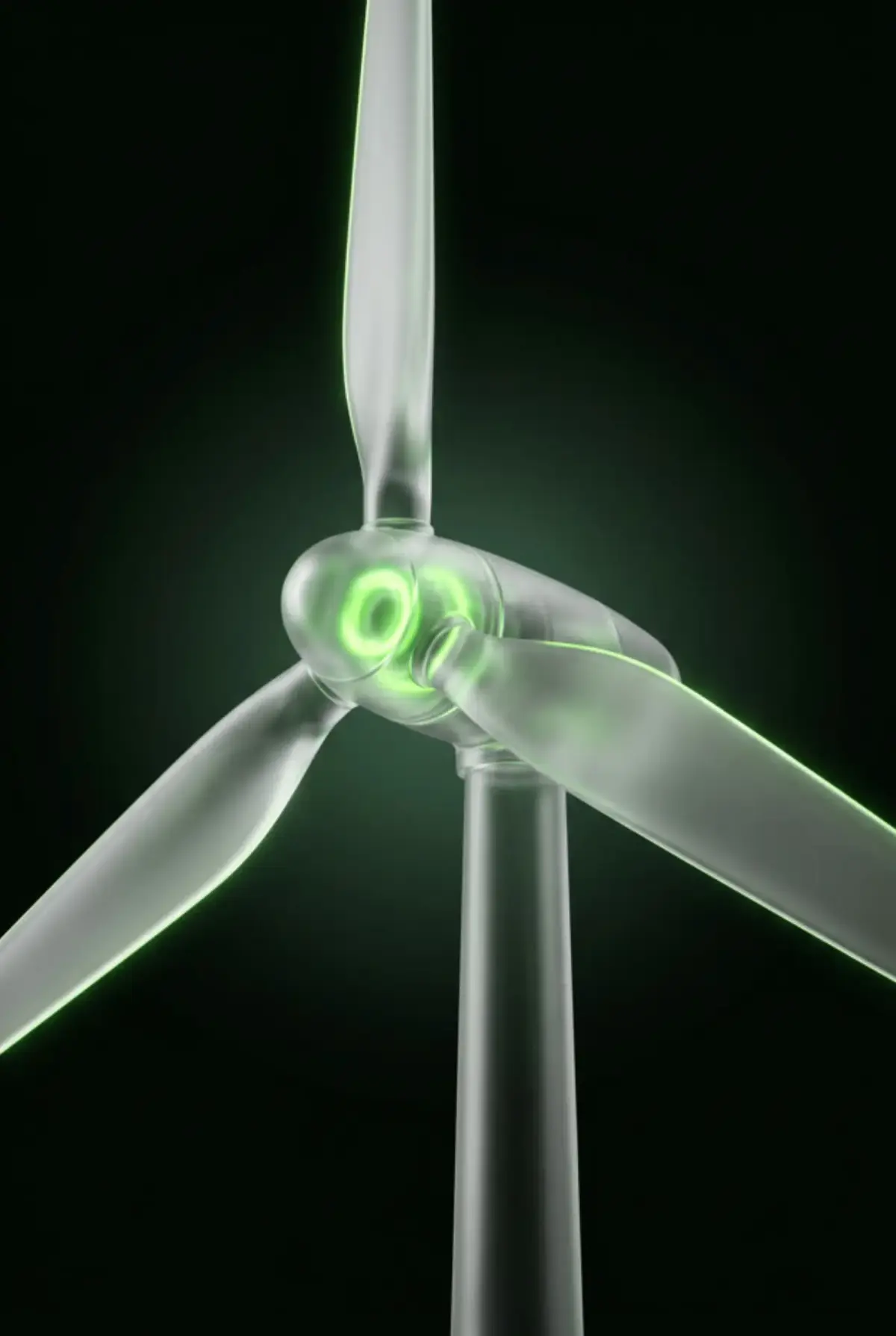 Turbina eólica de energia verde